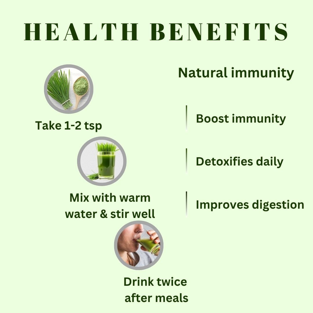 Srivalli Wheatgrass Powder 100g | Natural Green Superfood | Rich in Antioxidants, Vitamins & Minerals | Boosts Immunity, Detox & Stamina | 100% Pure & Chemical-Free