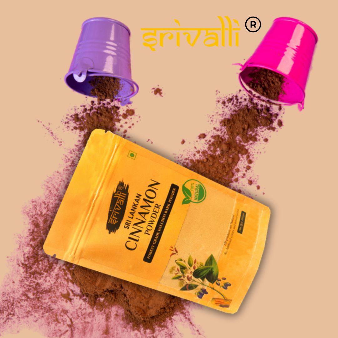 Srivalli Ceylon Cinnamon Dalchini Powder, 100g, Sri Lankan cinamon powder for weight loss