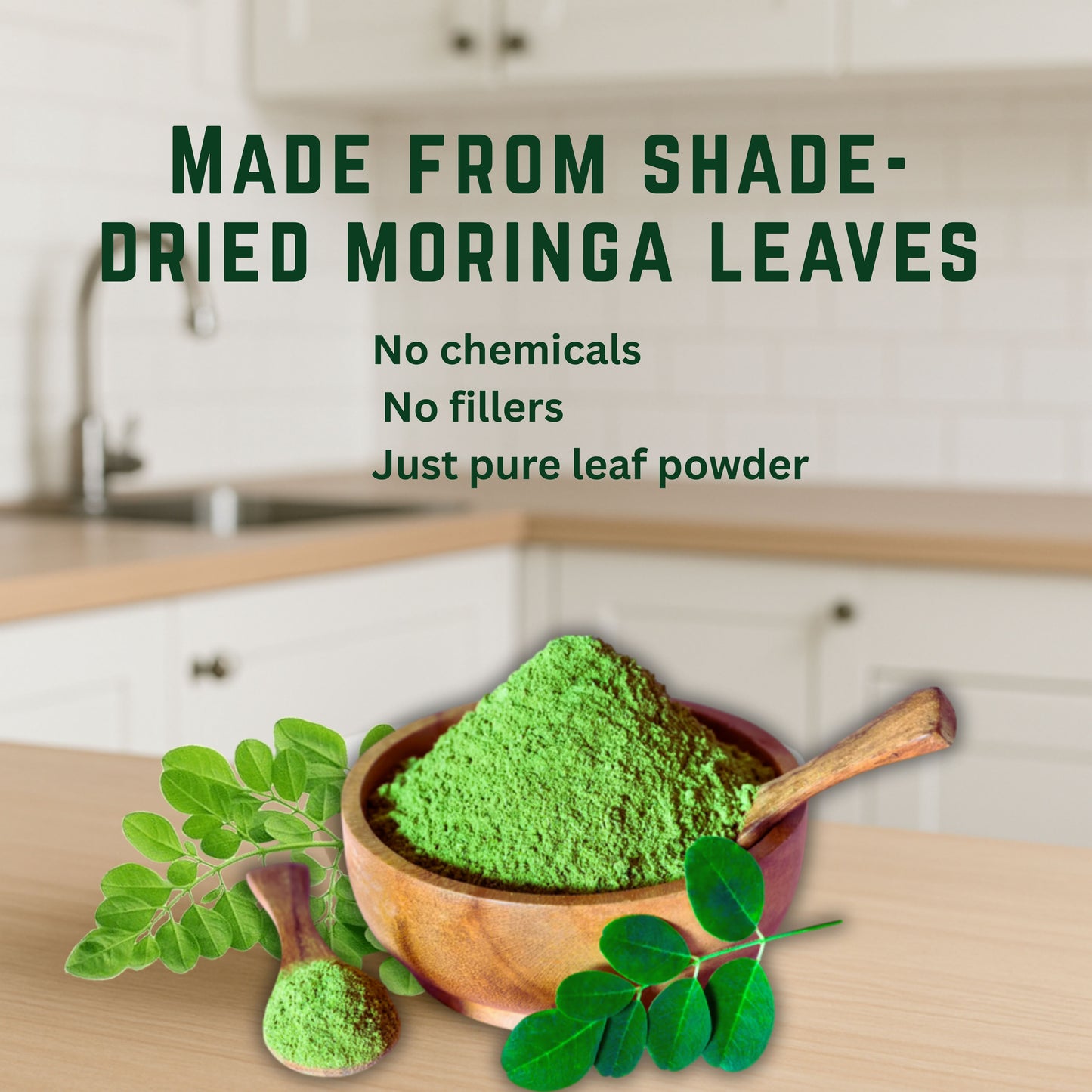 srivalli Natural Moringa Leaf Powder- 1120g | Drumstick Leaf (Shigru) Superfood with 120+ Nutrients | Plant-Based Protein for Immunity, Energy, Digestion, Skin, Hair & Fitness | No Preservatives