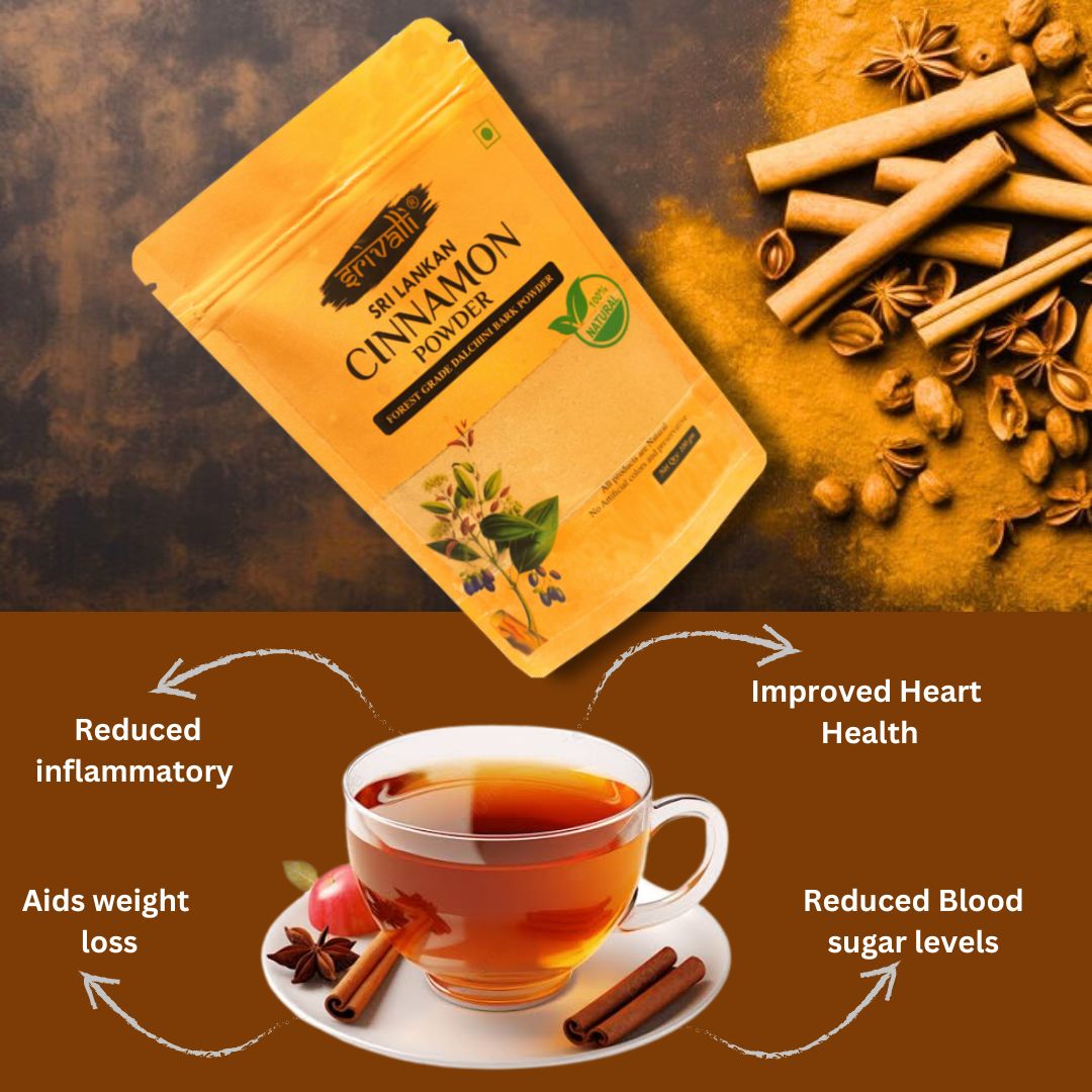 Srivalli Ceylon Cinnamon Dalchini Powder, 100g, Sri Lankan cinamon powder for weight loss