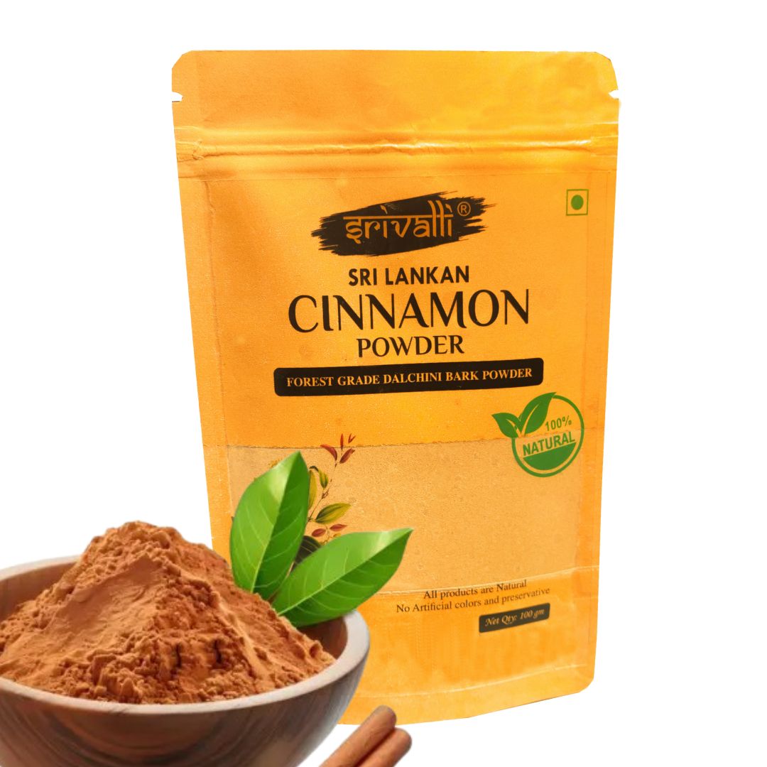 Srivalli Ceylon Cinnamon Dalchini Powder, 100g, Sri Lankan cinamon powder for weight loss