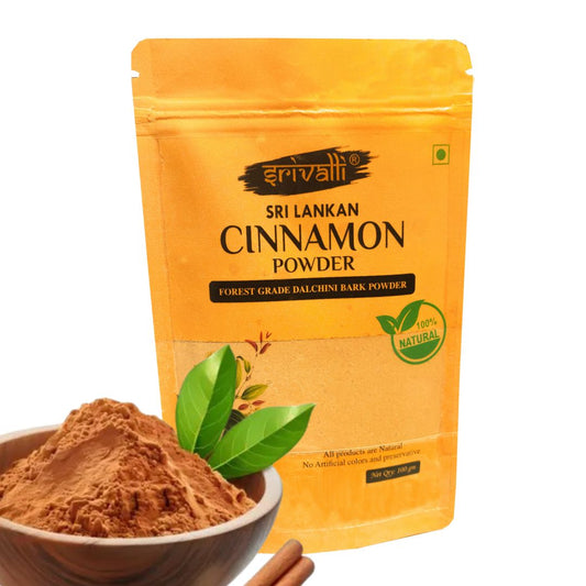 Srivalli Ceylon Cinnamon Dalchini Powder, 100g, Sri Lankan cinamon powder for weight loss